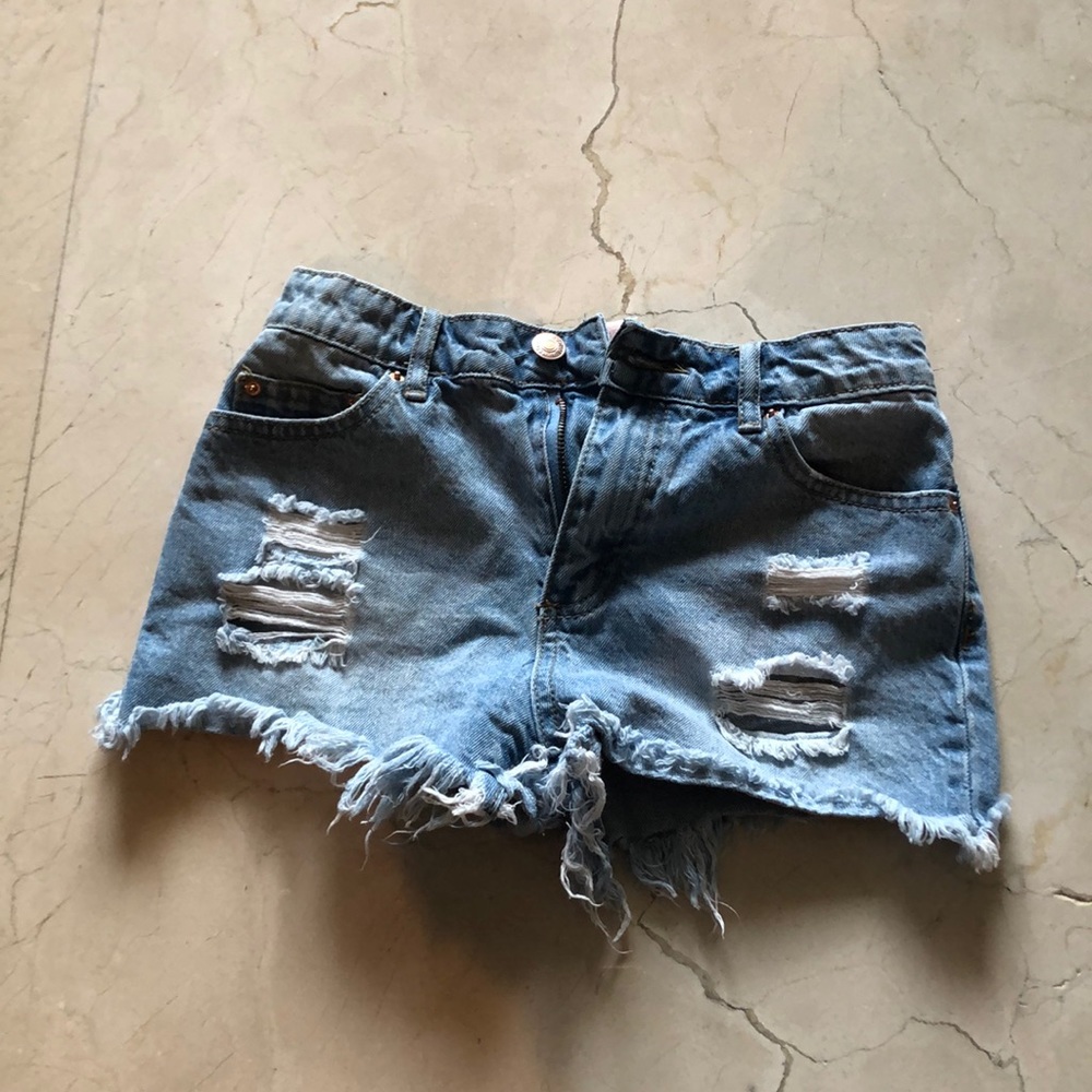 Blue shorts